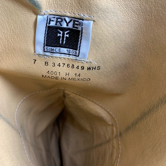 Frye #76849 Women's Phillip Harness Tall Back Zip Leather Riding Boots Size 7 - Picture 10 of 10